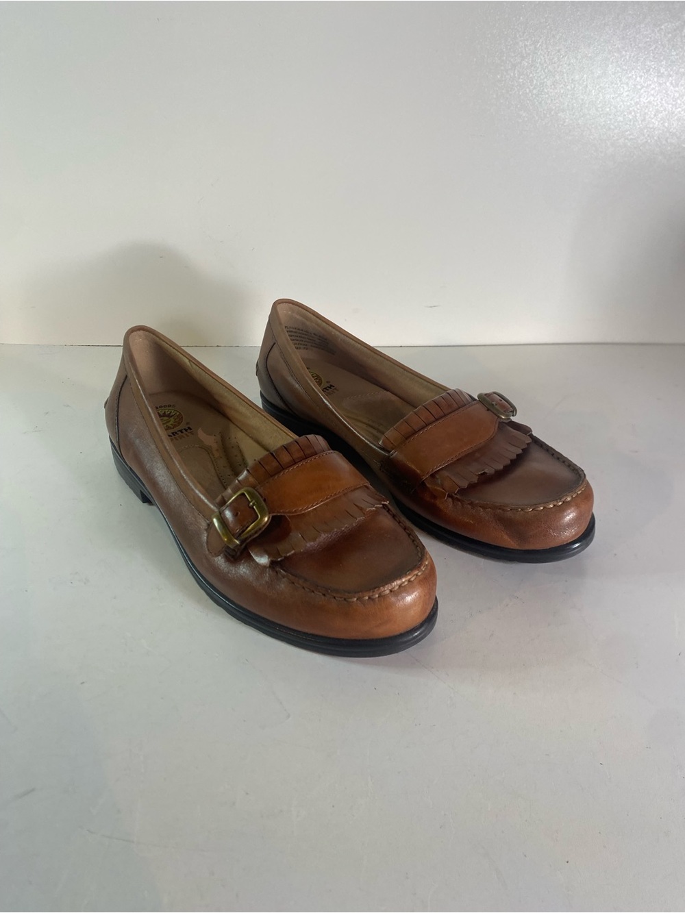 Earth Spirit Brown Leather Gelron 2000 Arch Support Loafers Size 8.5